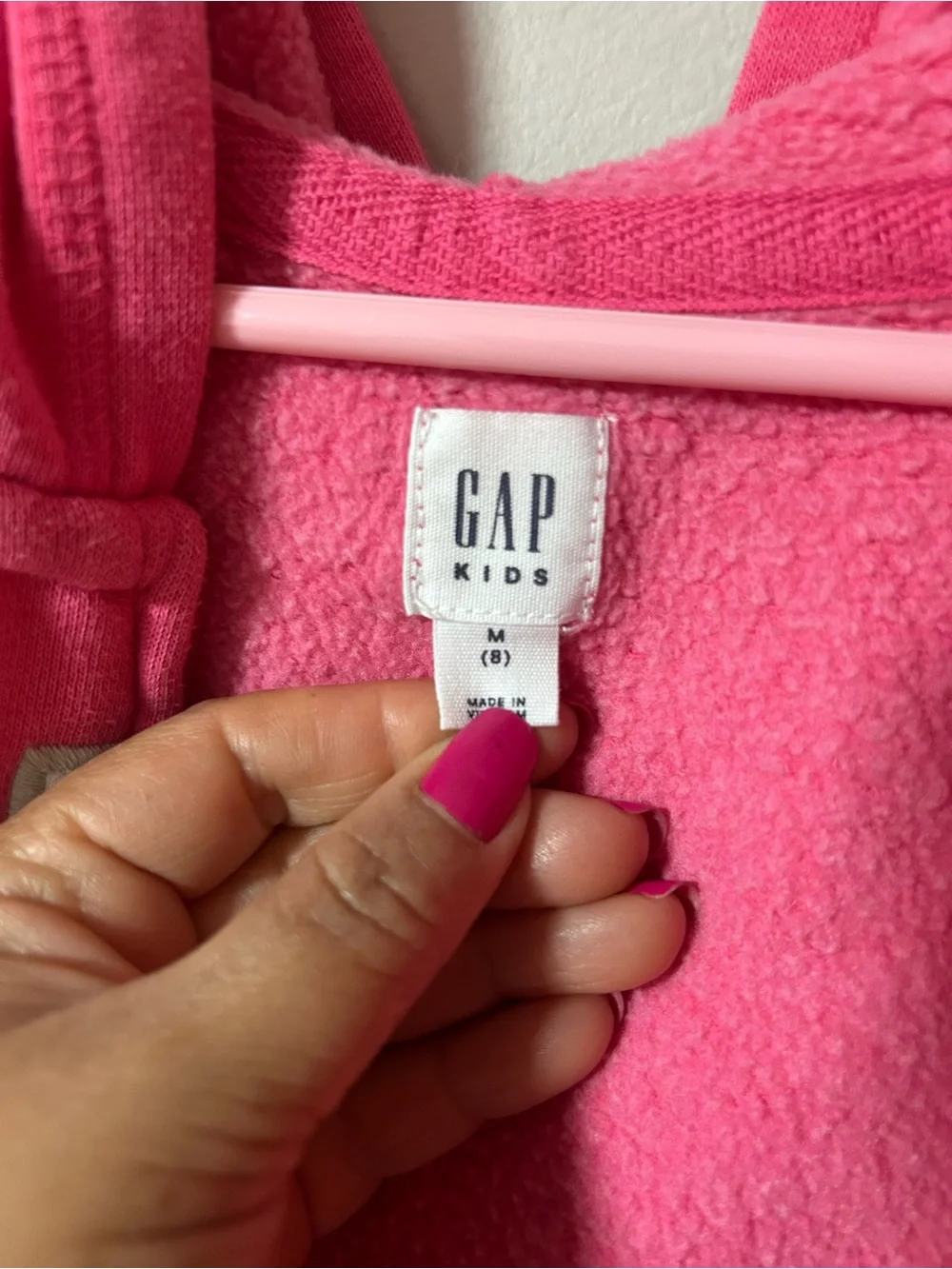 Gap kids Relaxed Gap Logo Zip Hoodie Size M (8)